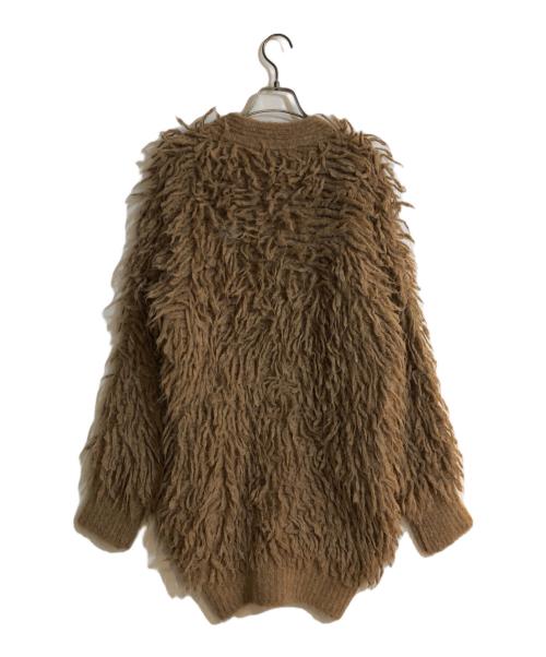 STELLA McCARTNEY（ステラマッカートニー）STELLA McCARTNEY (ステラマッカートニー) アルパカ フリンジニットカーディガン ブラウン サイズ:34の古着・服飾アイテム