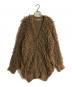 STELLA McCARTNEY（ステラマッカートニー）の古着「アルパカ フリンジニットカーディガン」｜ブラウン