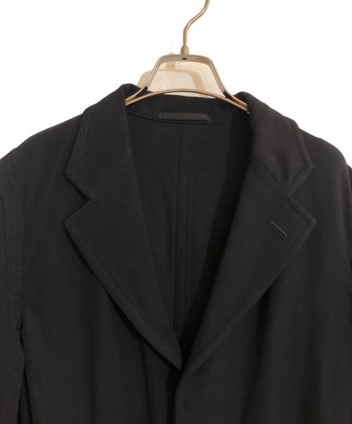 COMME des GARCONS HOMME PLUS（コムデギャルソンオムプリュス）COMME des GARCONS HOMME PLUS (コムデギャルソンオムプリュス) インサイドアウトロングコート ネイビー サイズ:Mの古着・服飾アイテム