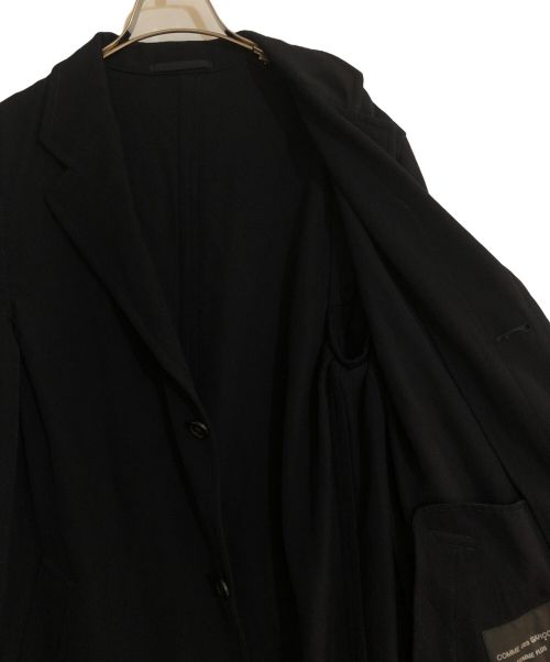 COMME des GARCONS HOMME PLUS（コムデギャルソンオムプリュス）COMME des GARCONS HOMME PLUS (コムデギャルソンオムプリュス) インサイドアウトロングコート ネイビー サイズ:Mの古着・服飾アイテム