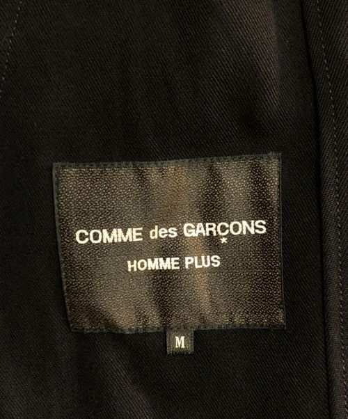 COMME des GARCONS HOMME PLUS（コムデギャルソンオムプリュス）COMME des GARCONS HOMME PLUS (コムデギャルソンオムプリュス) インサイドアウトロングコート ネイビー サイズ:Mの古着・服飾アイテム