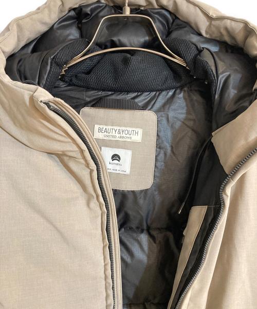 BEAUTY&YOUTH（ビューティーアンドユース）BEAUTY&YOUTH (ビューティーアンドユース) 小松マテーレ シャンブレー ALLIED ダウンジャケット ベージュ サイズ:Sの古着・服飾アイテム