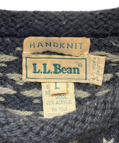 L.L.Bean（エルエルビーン）L.L.Bean (エルエルビーン) HAND KNIT バーズアイニット ブラック サイズ:Ｌの古着・服飾アイテム