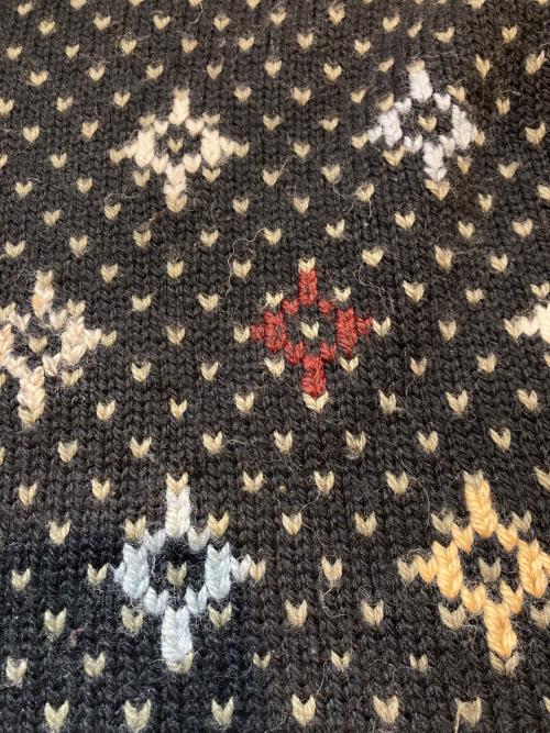 L.L.Bean（エルエルビーン）L.L.Bean (エルエルビーン) HAND KNIT バーズアイニット ブラック サイズ:Ｌの古着・服飾アイテム