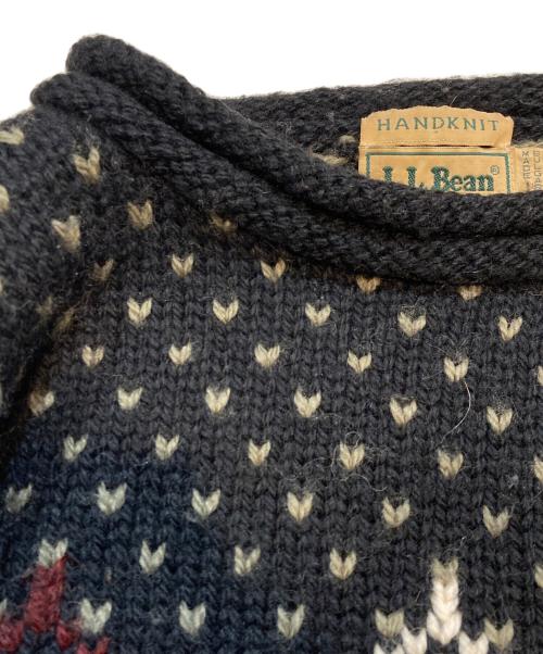 L.L.Bean（エルエルビーン）L.L.Bean (エルエルビーン) HAND KNIT バーズアイニット ブラック サイズ:Ｌの古着・服飾アイテム