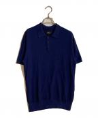 A.P.C.アーペーセー）の古着「リネンミックスニットポロ」｜ネイビー