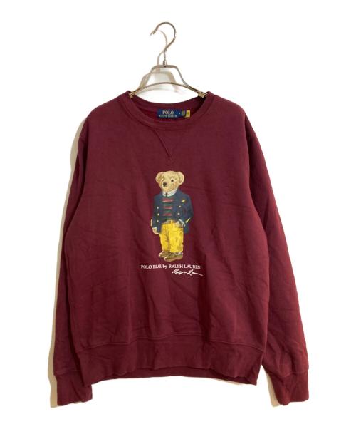 POLO RALPH LAUREN（ポロ・ラルフローレン）POLO RALPH LAUREN (ポロ・ラルフローレン) Poloベア スウェットシャツ ボルドー サイズ:Mの古着・服飾アイテム
