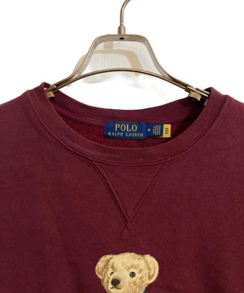 POLO RALPH LAUREN（ポロ・ラルフローレン）POLO RALPH LAUREN (ポロ・ラルフローレン) Poloベア スウェットシャツ ボルドー サイズ:Mの古着・服飾アイテム