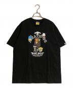 A BATHING APE×Sanrioア ベイシング エイプ×サンリオ）の古着「BABY MILOR X SANRIO CHARACTERS TEE/ベイビーマイロサンリオキャラクターズ」｜ブラック