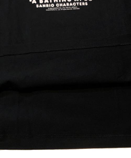 A BATHING APE（ア ベイシング エイプ）A BATHING APE (アベイシングエイプ) SANRIO (サンリオ) BABY MILOR X SANRIO CHARACTERS TEE/ベイビーマイロサンリオキャラクターズ ブラック サイズ:XLの古着・服飾アイテム