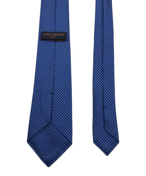 LOUIS VUITTON（ルイ ヴィトン）LOUIS VUITTON (ルイ ヴィトン) ネクタイ・マイクロダミエ 8CM ネイビー サイズ:不明の古着・服飾アイテム