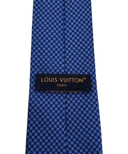 LOUIS VUITTON（ルイ ヴィトン）LOUIS VUITTON (ルイ ヴィトン) ネクタイ・マイクロダミエ 8CM ネイビー サイズ:不明の古着・服飾アイテム