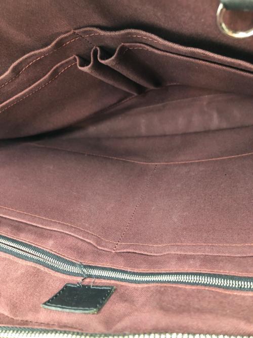 LOUIS VUITTON（ルイ ヴィトン）LOUIS VUITTON (ルイ ヴィトン) モノグラム・マカサー ポルトドキュマン・ヴォワヤージュ PDV ビジネスバッグ ブラウンの古着・服飾アイテム