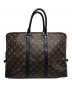 LOUIS VUITTON (ルイ ヴィトン) モノグラム・マカサー ポルトドキュマン・ヴォワヤージュ PDV ビジネスバッグ ブラウン：51000円