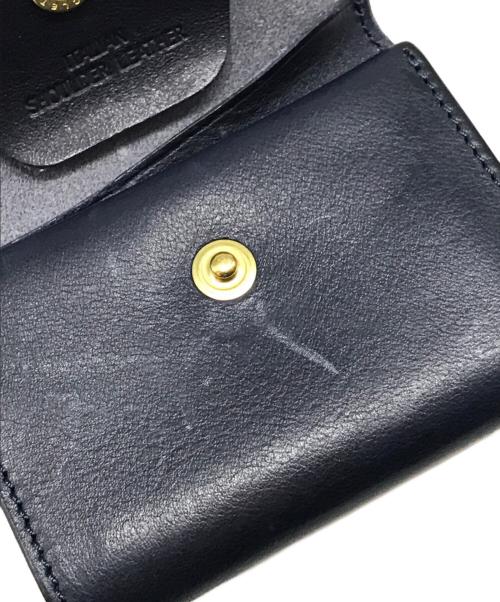 池之端銀革店（イケノハタギンカワテン）池之端銀革店 (イケノハタギンカワテン) コンパクトウォレット ネイビーの古着・服飾アイテム