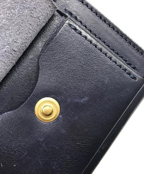 池之端銀革店（イケノハタギンカワテン）池之端銀革店 (イケノハタギンカワテン) コンパクトウォレット ネイビーの古着・服飾アイテム