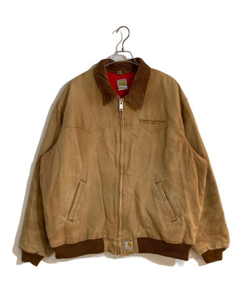 CarHartt（カーハート）CarHartt (カーハート) 企業刺繍 サンタフェジャケット ブラウン サイズ:3XLの古着・服飾アイテム