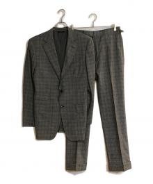 TOM FORD（トムフォード）の古着「ウールモヘヤ チェック柄セットアップ」｜グレー