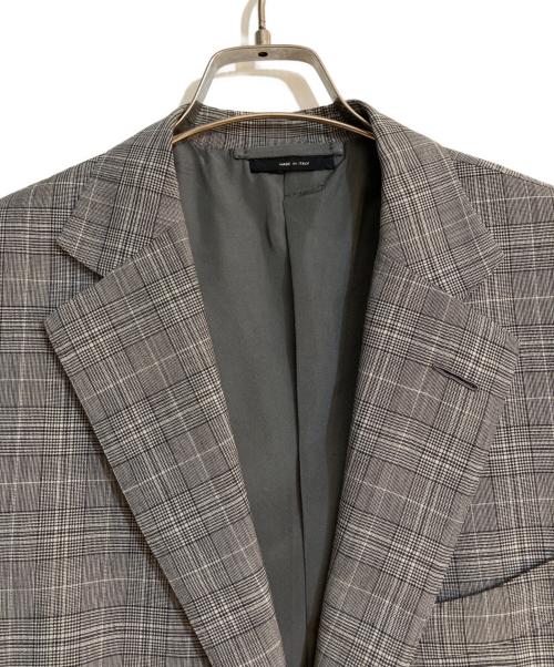 TOM FORD（トムフォード）TOM FORD (トムフォード) ウールモヘヤ チェック柄セットアップ グレー サイズ:50Rの古着・服飾アイテム