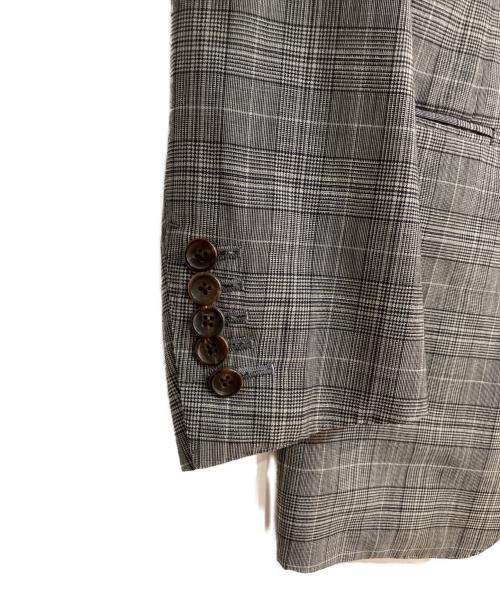 TOM FORD（トムフォード）TOM FORD (トムフォード) ウールモヘヤ チェック柄セットアップ グレー サイズ:50Rの古着・服飾アイテム