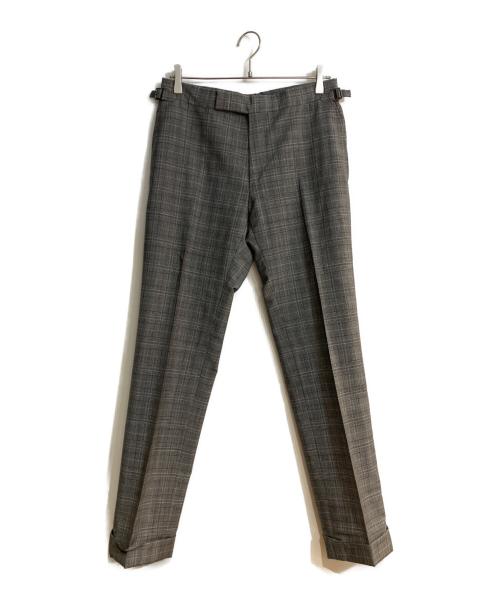 TOM FORD（トムフォード）TOM FORD (トムフォード) ウールモヘヤ チェック柄セットアップ グレー サイズ:50Rの古着・服飾アイテム