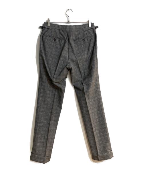 TOM FORD（トムフォード）TOM FORD (トムフォード) ウールモヘヤ チェック柄セットアップ グレー サイズ:50Rの古着・服飾アイテム