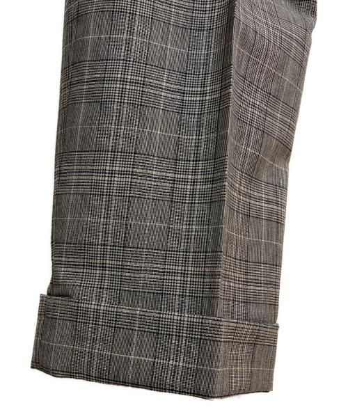 TOM FORD（トムフォード）TOM FORD (トムフォード) ウールモヘヤ チェック柄セットアップ グレー サイズ:50Rの古着・服飾アイテム