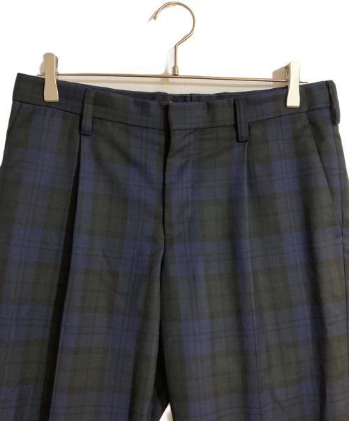 KOLOR（カラー）KOLOR (カラー) チェックスラックス グリーン サイズ:2の古着・服飾アイテム