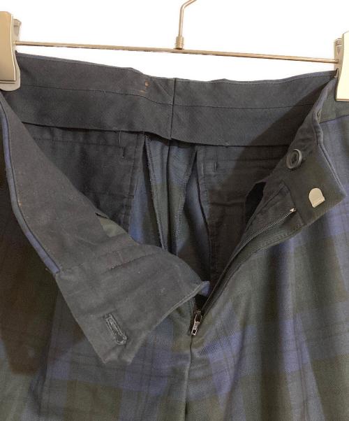 KOLOR（カラー）KOLOR (カラー) チェックスラックス グリーン サイズ:2の古着・服飾アイテム