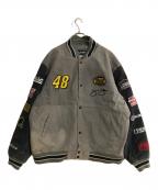 wilsons leather×CHASE authenticsウィルソンズレザー×チェイスオーセンティック）の古着「スタジャン」｜グレー