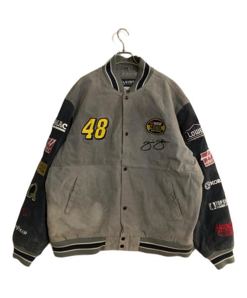 wilsons leather（ウィルソンズレザー）wilsons leather (ウィルソンズレザー) chase authentics (チェイスオーセンティック) スタジャン グレー サイズ:2XLの古着・服飾アイテム