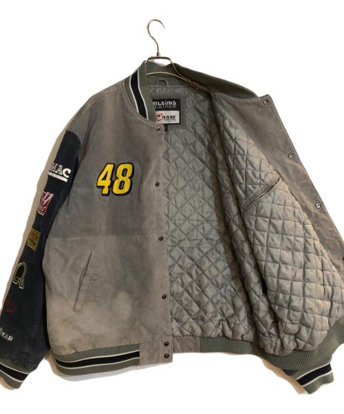 wilsons leather（ウィルソンズレザー）wilsons leather (ウィルソンズレザー) chase authentics (チェイスオーセンティック) スタジャン グレー サイズ:2XLの古着・服飾アイテム