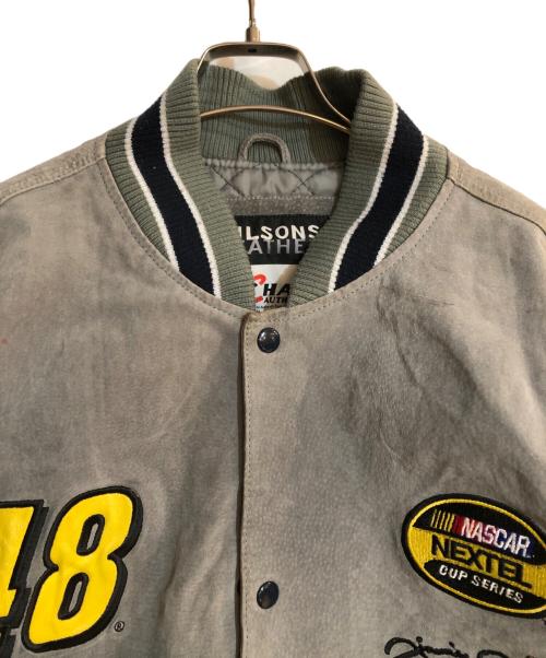 wilsons leather（ウィルソンズレザー）wilsons leather (ウィルソンズレザー) chase authentics (チェイスオーセンティック) スタジャン グレー サイズ:2XLの古着・服飾アイテム