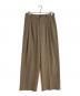 neucon（ニューコン）の古着「ストライプ/チェック ワイドスラックスパンツ」｜ベージュ