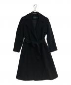 LAUREN RALPH LAURENローレンラルフローレン）の古着「カシミヤブレンド ウールトッパーコート」｜ブラック