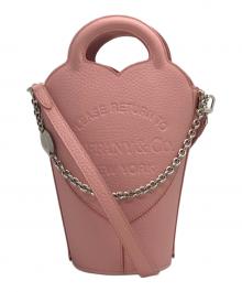 TIFFANY & Co.（ティファニー）の古着「ミニ クロスボディ バッグ」｜ピンク