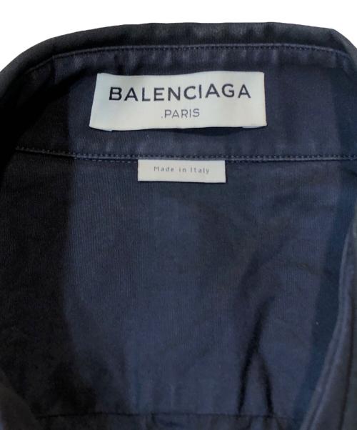 BALENCIAGA（バレンシアガ）BALENCIAGA (バレンシアガ) アレキサンダーワン期ブロードシャツ ネイビー サイズ:37の古着・服飾アイテム