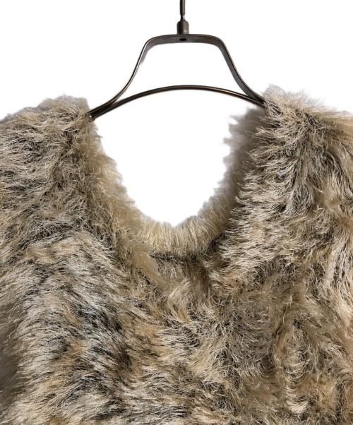 Adam et Rope（アダム エ ロペ）Adam et Rope (アダム エ ロペ) 【洗える】フェザーベスト ベージュ サイズ:FREEの古着・服飾アイテム