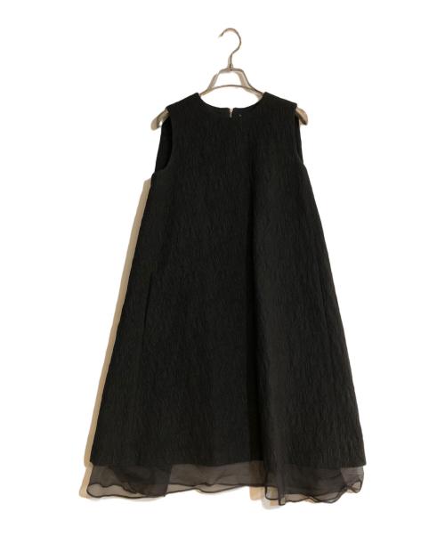 ADORE（アドーア）ADORE (アドーア) ジャカードノースリーブワンピース ブラック サイズ:36の古着・服飾アイテム