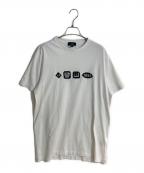 dunhillダンヒル）の古着「ロゴ刺繍Tシャツ」｜ホワイト