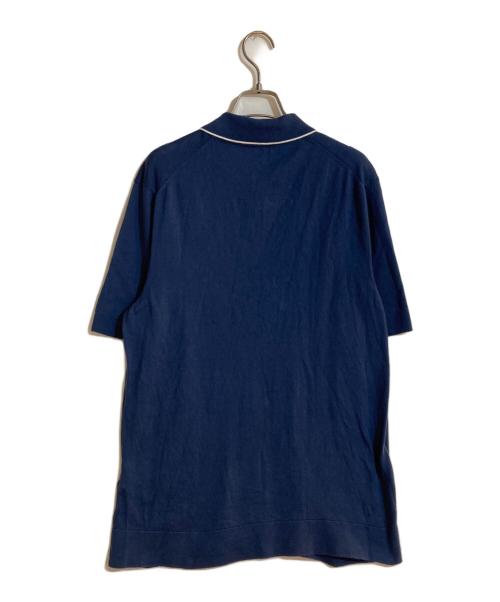 dunhill（ダンヒル）dunhill (ダンヒル) ポロシャツ ネイビー サイズ:Lの古着・服飾アイテム