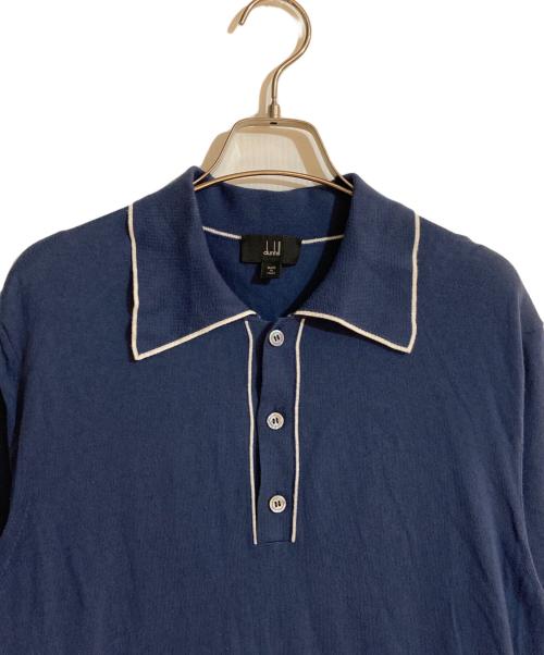 dunhill（ダンヒル）dunhill (ダンヒル) ポロシャツ ネイビー サイズ:Lの古着・服飾アイテム