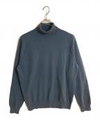 dunhillダンヒル）の古着「カシミヤタートルネックニット」｜ブルー