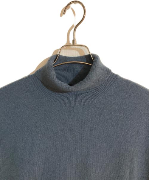 dunhill（ダンヒル）dunhill (ダンヒル) カシミヤタートルネックニット ブルー サイズ:XLの古着・服飾アイテム