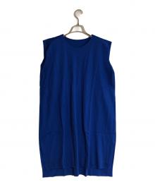 PLEATS PLEASE（プリーツプリーズ）の古着「プリーツチュニック」｜ブルー