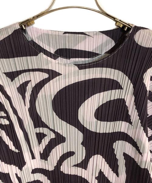 PLEATS PLEASE（プリーツプリーズ）PLEATS PLEASE (プリーツプリーズ) 23AW SEEKER プリーツワンピース パープル サイズ:5の古着・服飾アイテム
