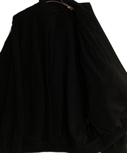 BALENCIAGA（バレンシアガ）BALENCIAGA (バレンシアガ) 23AW Oversized Logo Embroidered Fleece Jacket ブラック サイズ:2の古着・服飾アイテム