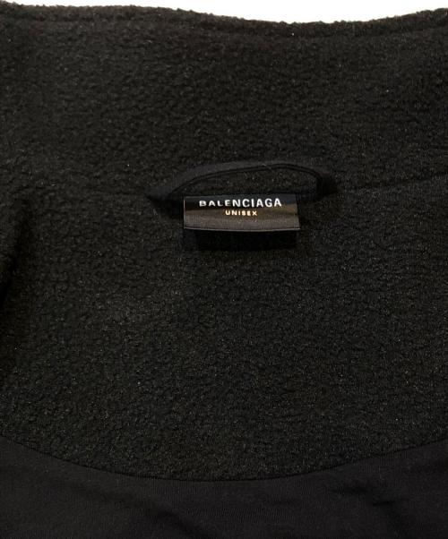 BALENCIAGA（バレンシアガ）BALENCIAGA (バレンシアガ) 23AW Oversized Logo Embroidered Fleece Jacket ブラック サイズ:2の古着・服飾アイテム