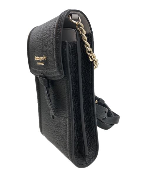 Kate Spade（ケイトスペード）Kate Spade (ケイトスペード) ノット ノース サウス フォン クロスボディ ブラックの古着・服飾アイテム