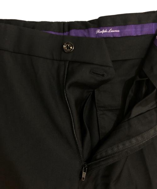 RALPH LAUREN Purple Label（ラルフ ローレン パープル レーベル）RALPH LAUREN Purple Label (ラルフ ローレン パープル レーベル) センタープレスパンツ ブラック サイズ:W34の古着・服飾アイテム